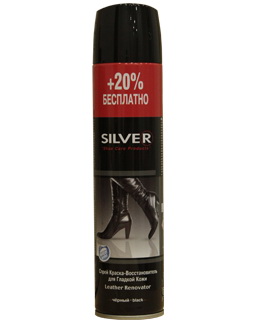 Silver спрей краска черная для обуви из гладкой кожи – Центр бытовых